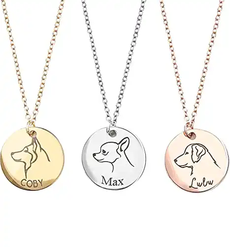 MignonandMignon Personalized Dog Necklace