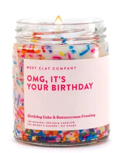 West Clay OMG, It's Your Birthday Sprinkle Candle