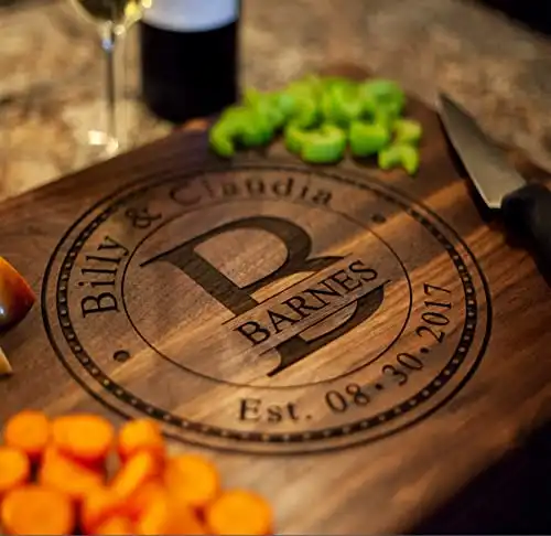 Naked Wood Works Personalized Cutting Board