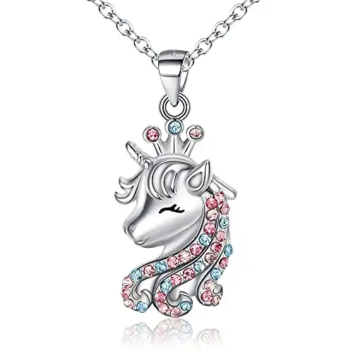 Cosol Silver Unicorn Necklace