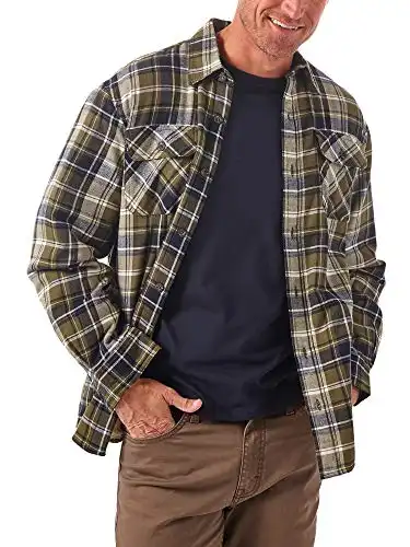 Wrangler Long Sleeve Sherpa-Lined Shirt Jacket