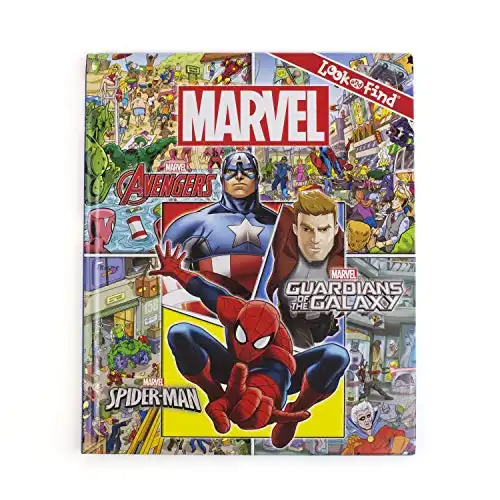 Marvel Look & Find Activity Book By Pi Kids