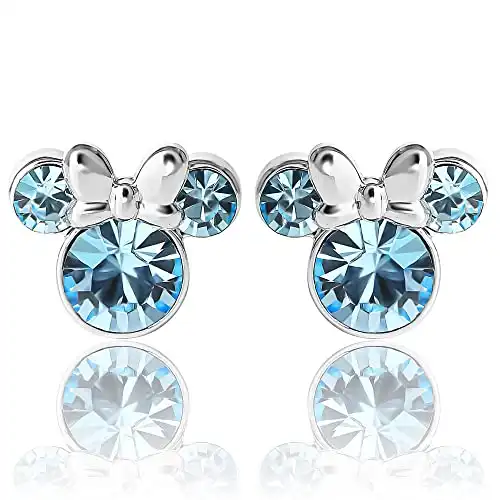 Disney Minnie Mouse Birthstone Stud Earrings