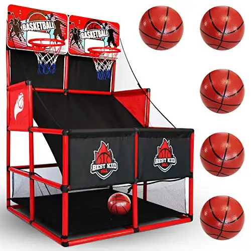 Double Indoor Basket Ball Hoop By BestKid Ball