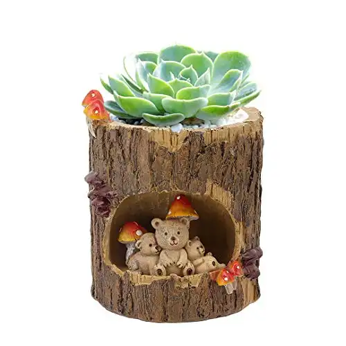Segreto Mini Tree Stump Flower Pot