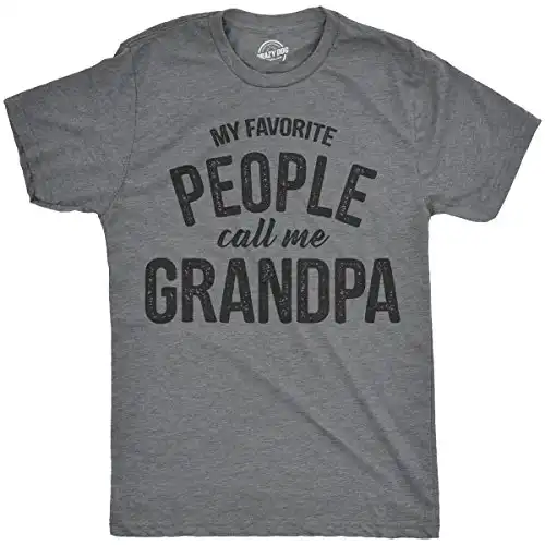 Crazy Dog Call Me Grandpa T-shirt