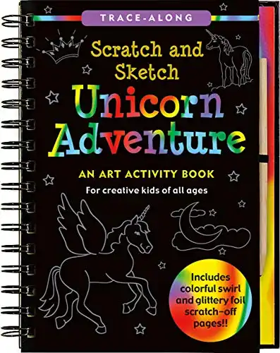 Unicorn Adventure Scratch & Sketch By Lee Nemmers
