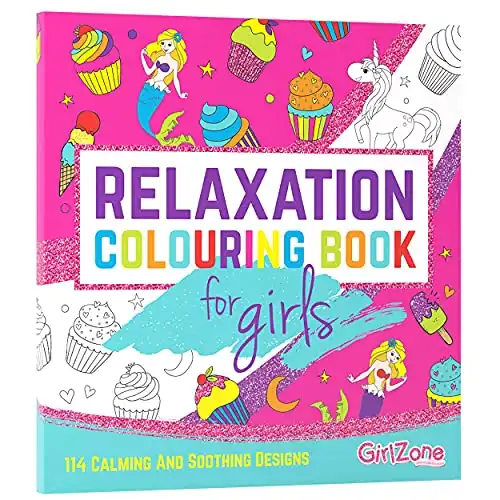 GirlZone Unicorn & Mermaids Coloring Book