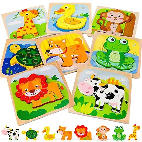 TOY Life Wooden Animal Puzzles