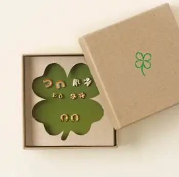Uncommon Goods Lucky Charms Stud Earring Set